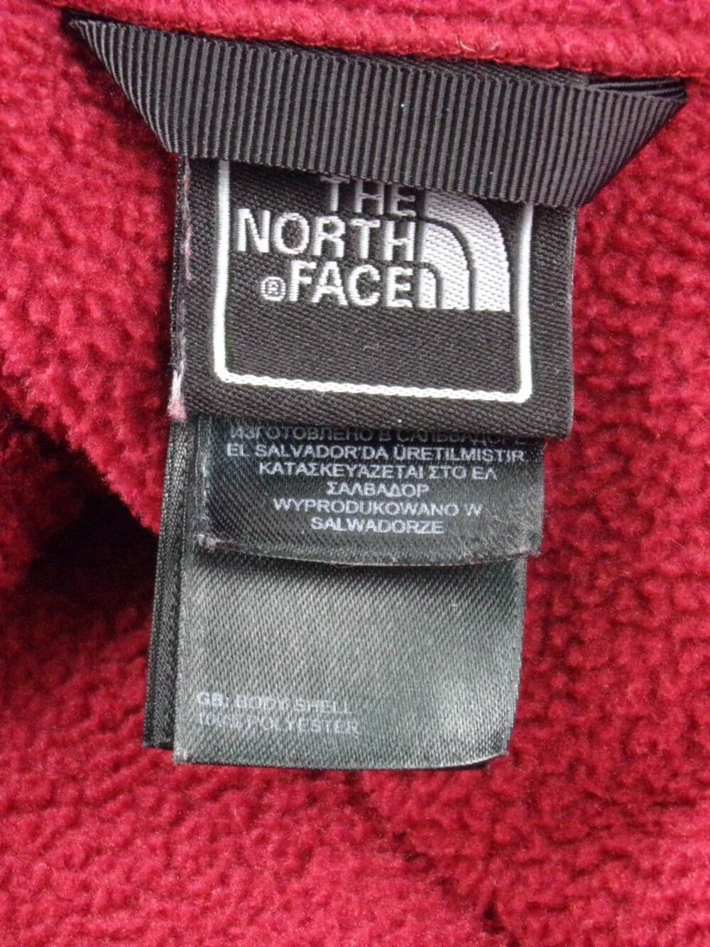 The North Face Fleece Pullover L Red 1/2 Zip Preppy Jacket Outdoor
